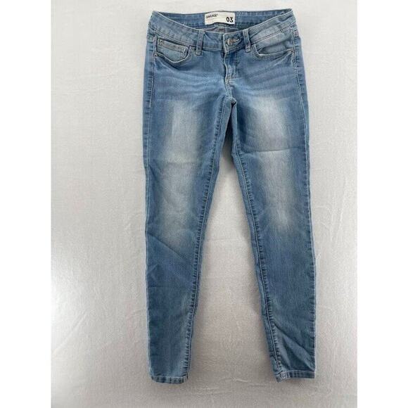 Garage Blue Hi Rise Jeggings Skinny Jeans Women Size 3 Light Wash - Picture 1 of 7